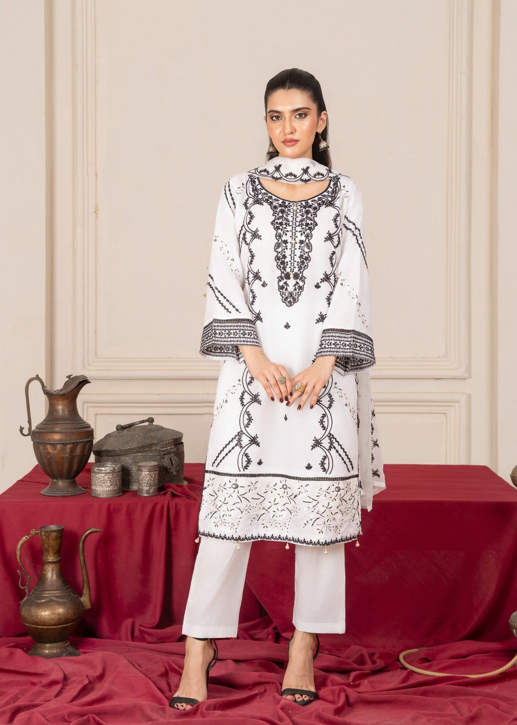 Four Season Boutique ZIRWAH COTTON WHITE Women 3pcs