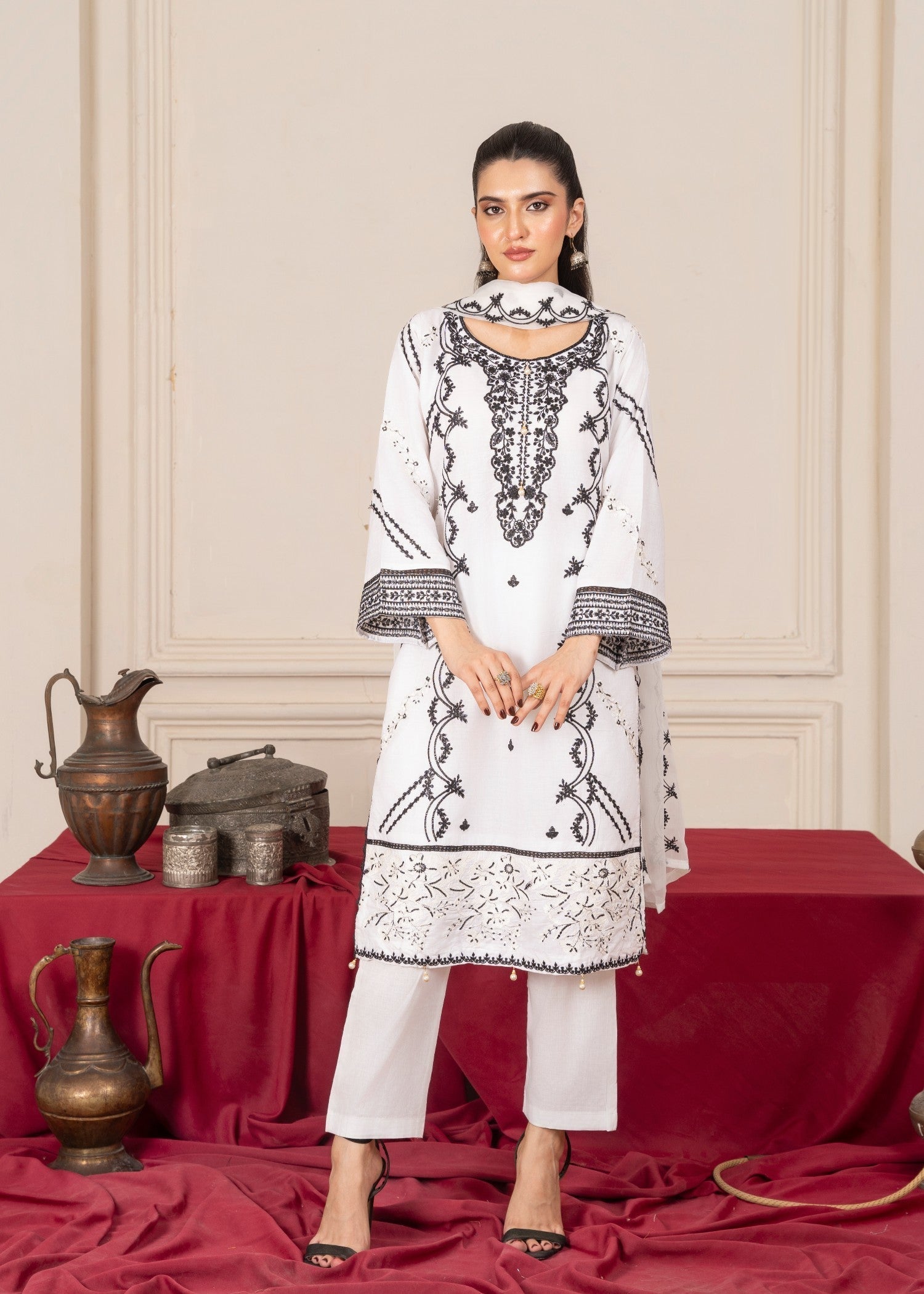 Four Season Boutique ZIRWAH COTTON WHITE Women 3pcs