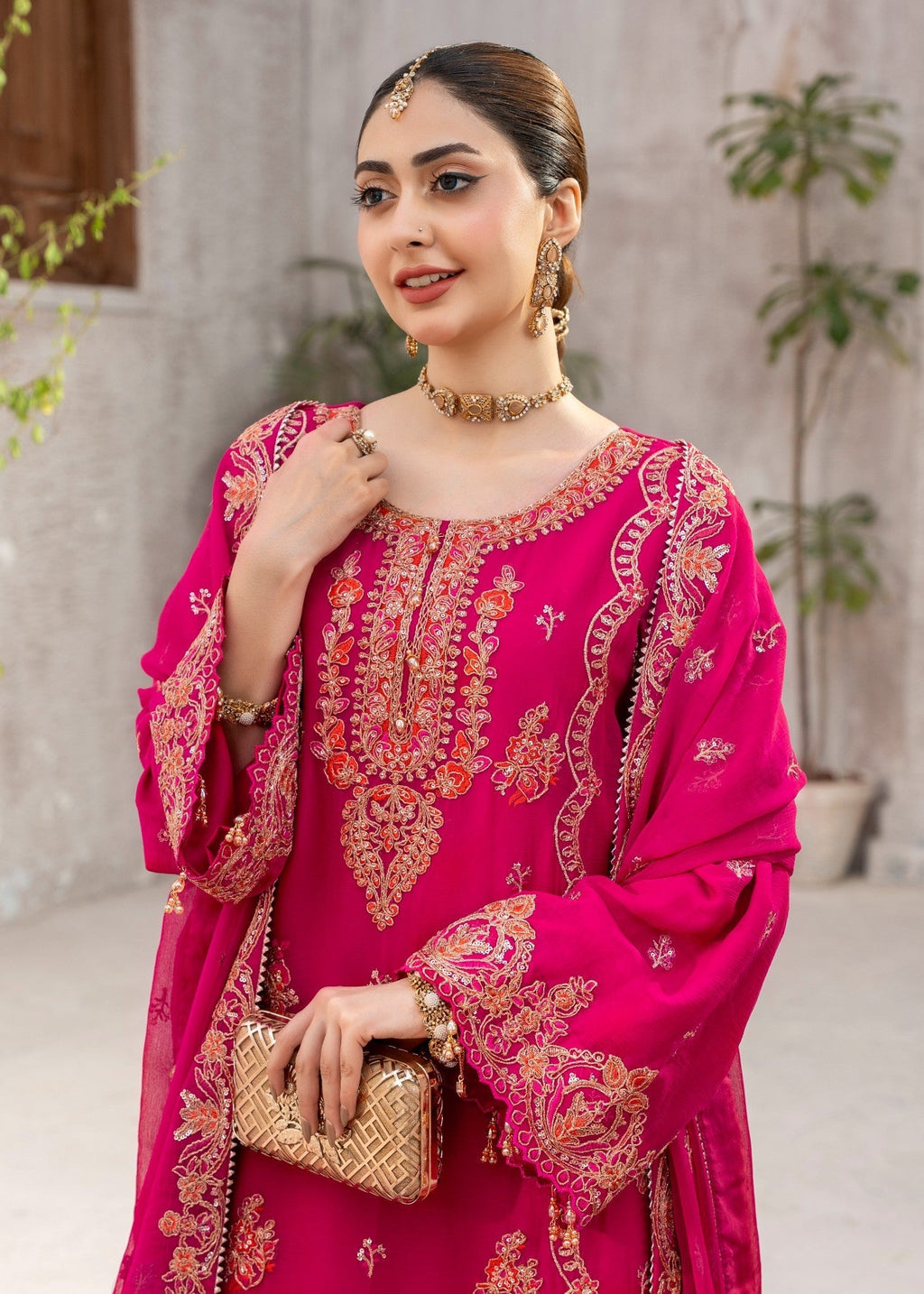 Kanwal Zainab Hot Pink Women 3pcs