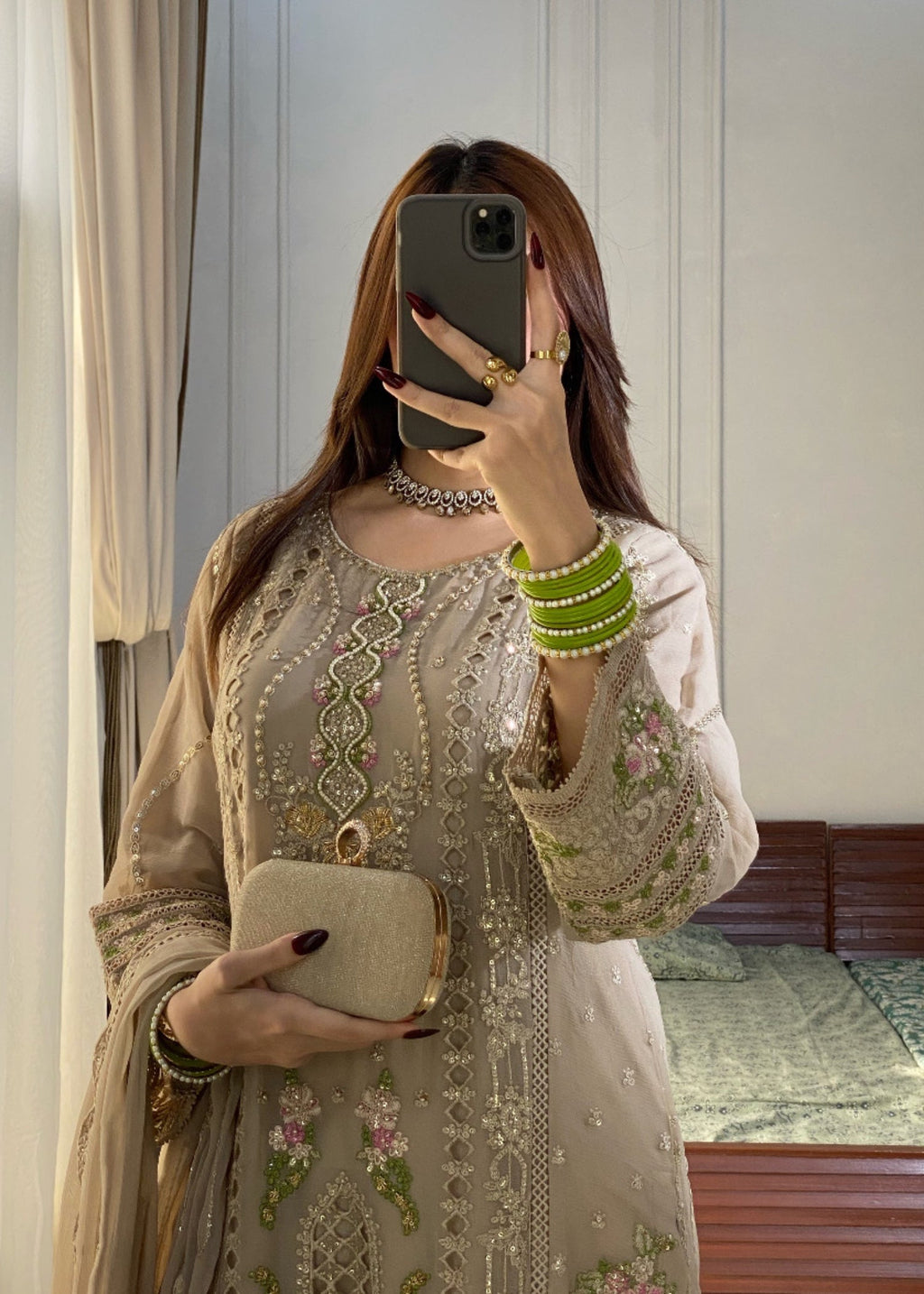 Ayesha B beige (Rani) Women 3pcs