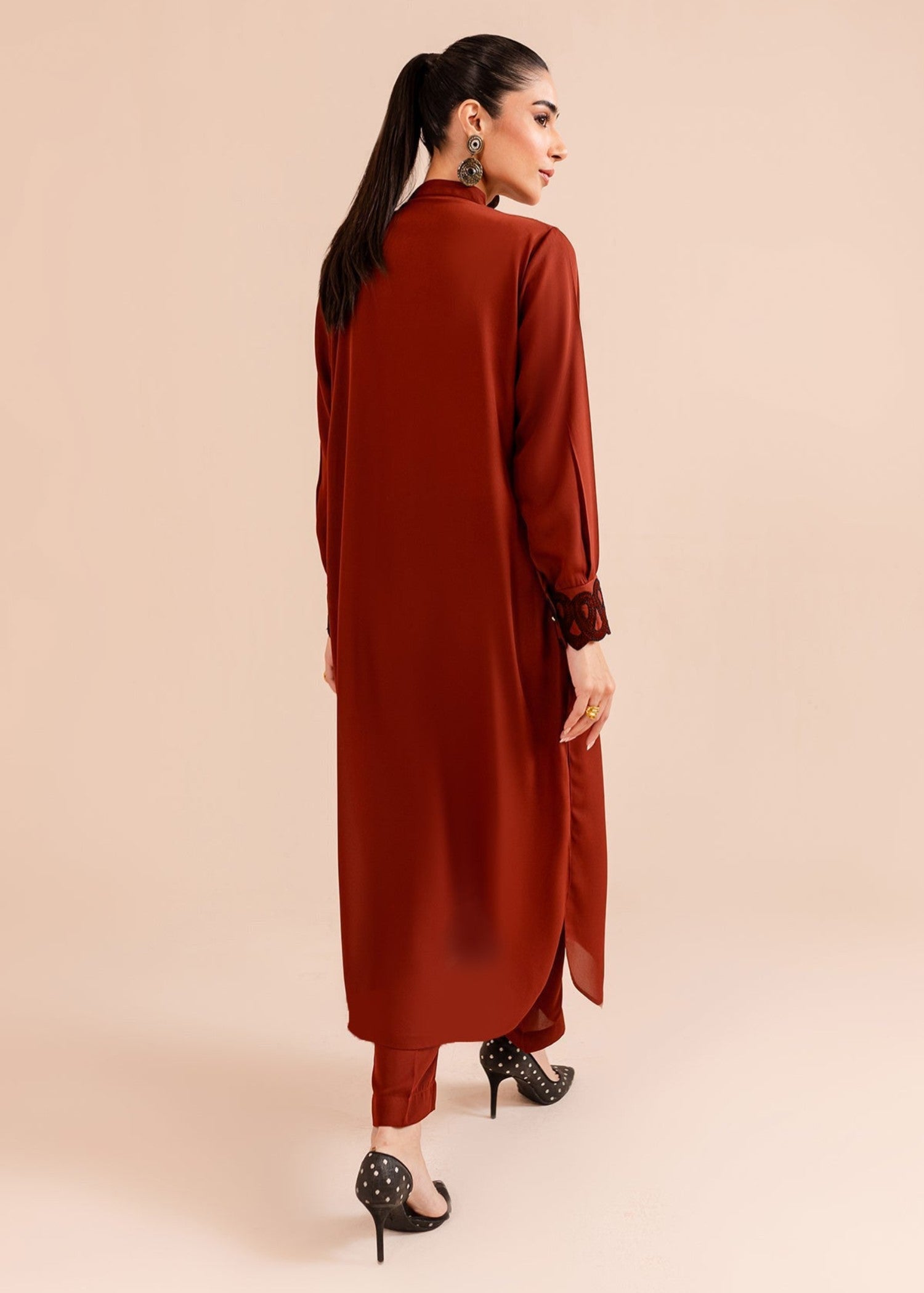 Peach Republic Rust Dress 01 Women 2pcs