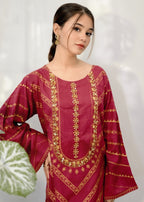 Virrora.Pk FIZAA MAROON Women 2pcs