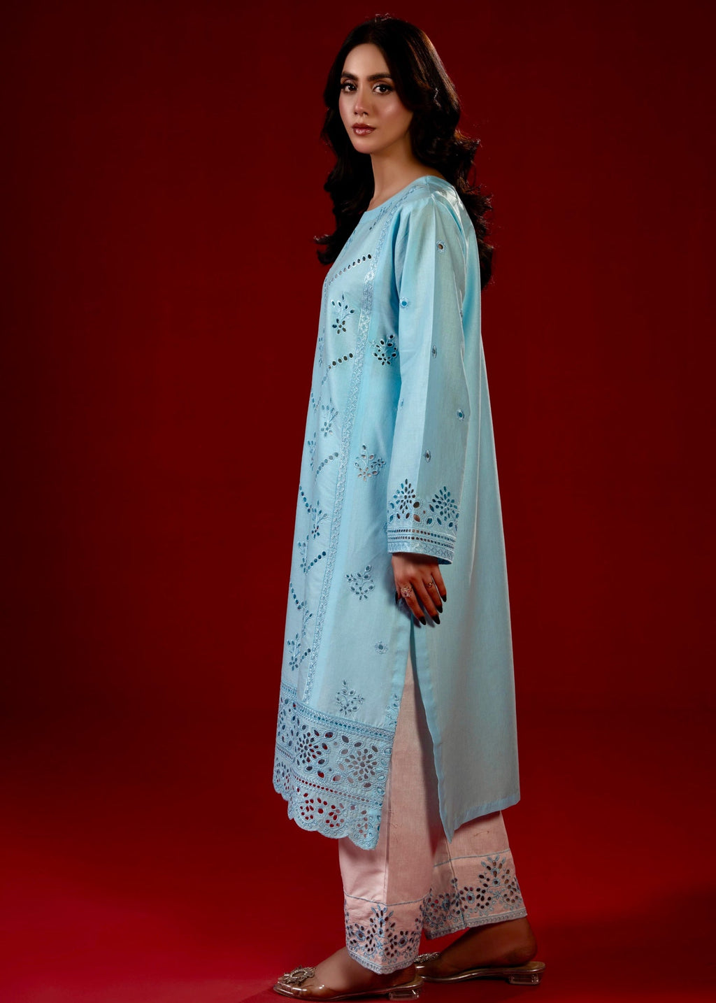 Zeenat & Zoha Sky Blue Women 2pcs