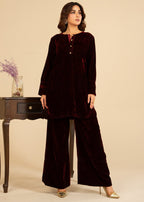 Momin Online Maroon Luxe Women 2pcs