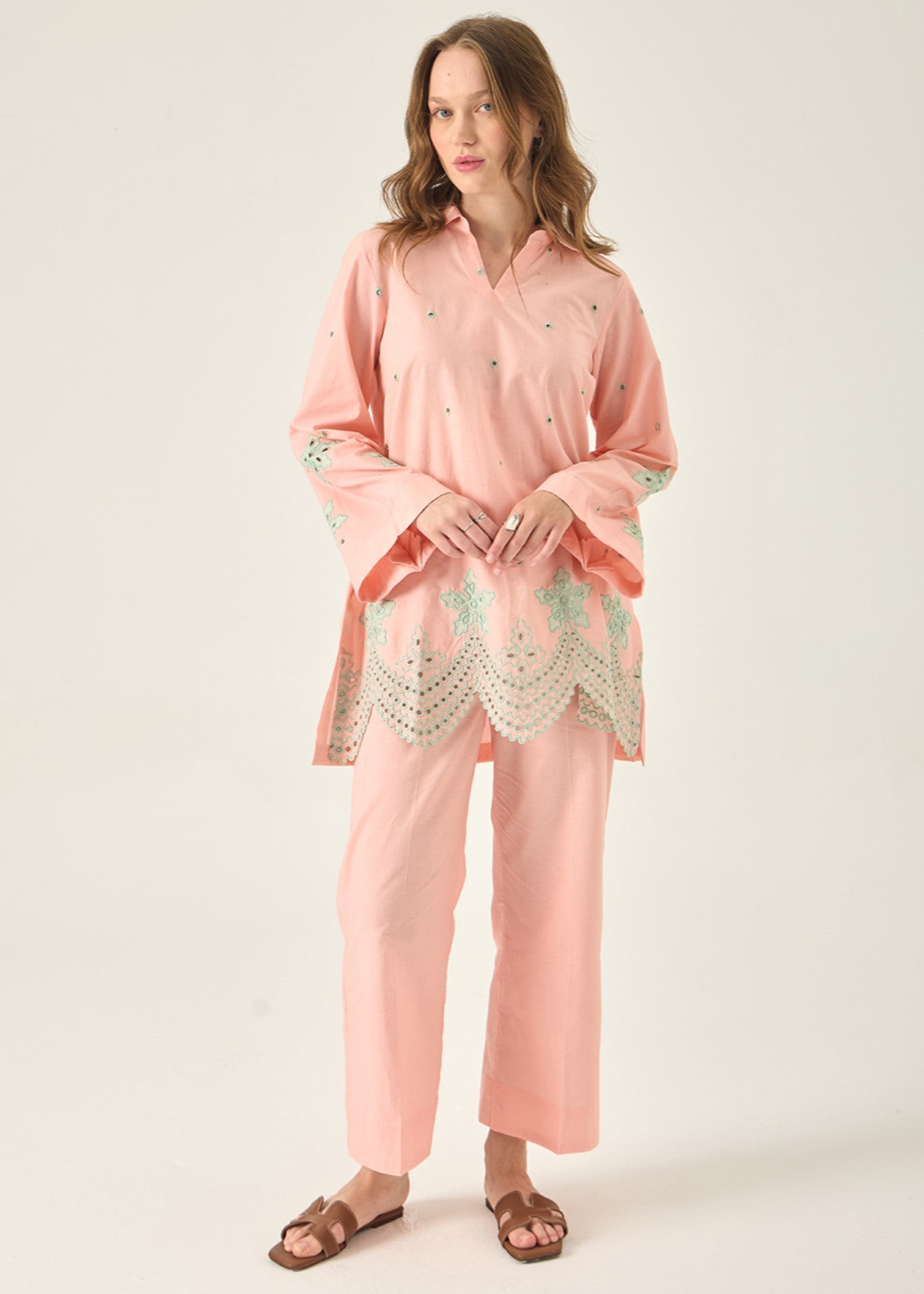 Kiara Serena – Embroidered Co ords Set Women 2pcs