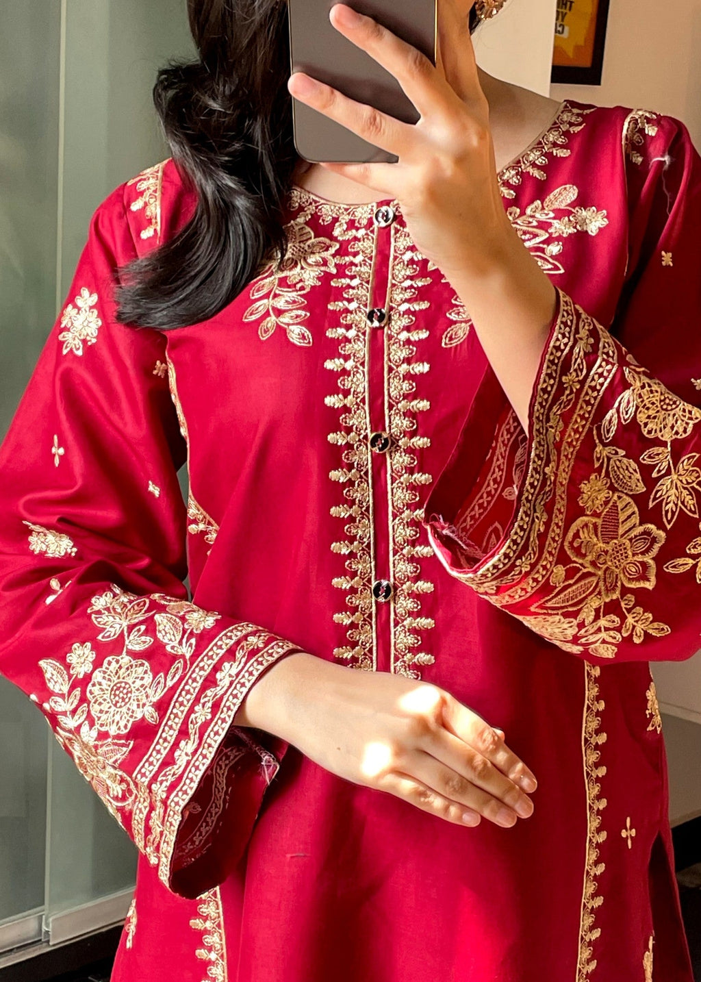 Tehzeeb Libas SAJNI EMBROIDERED Women 2pcs