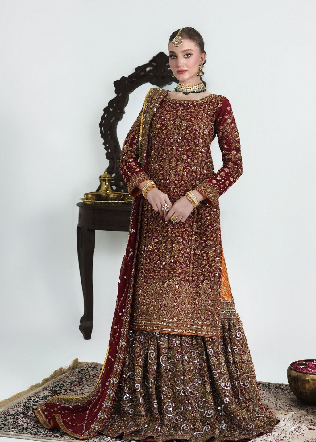 Haseens Official Surkhaab 2 Women 4pcs