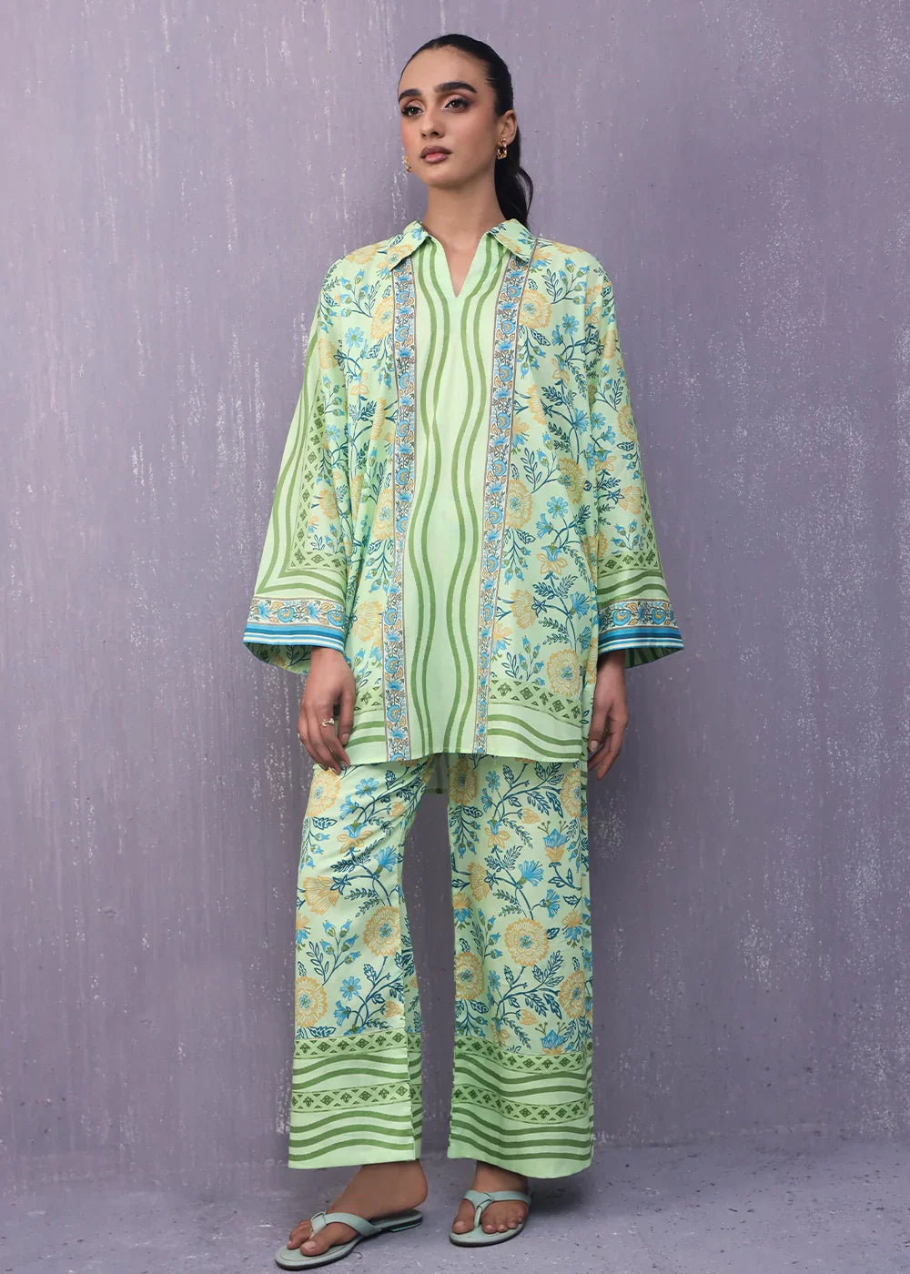 Rashid Textile Stitched Digitally Printed Lawn 1021 Women 2pcs