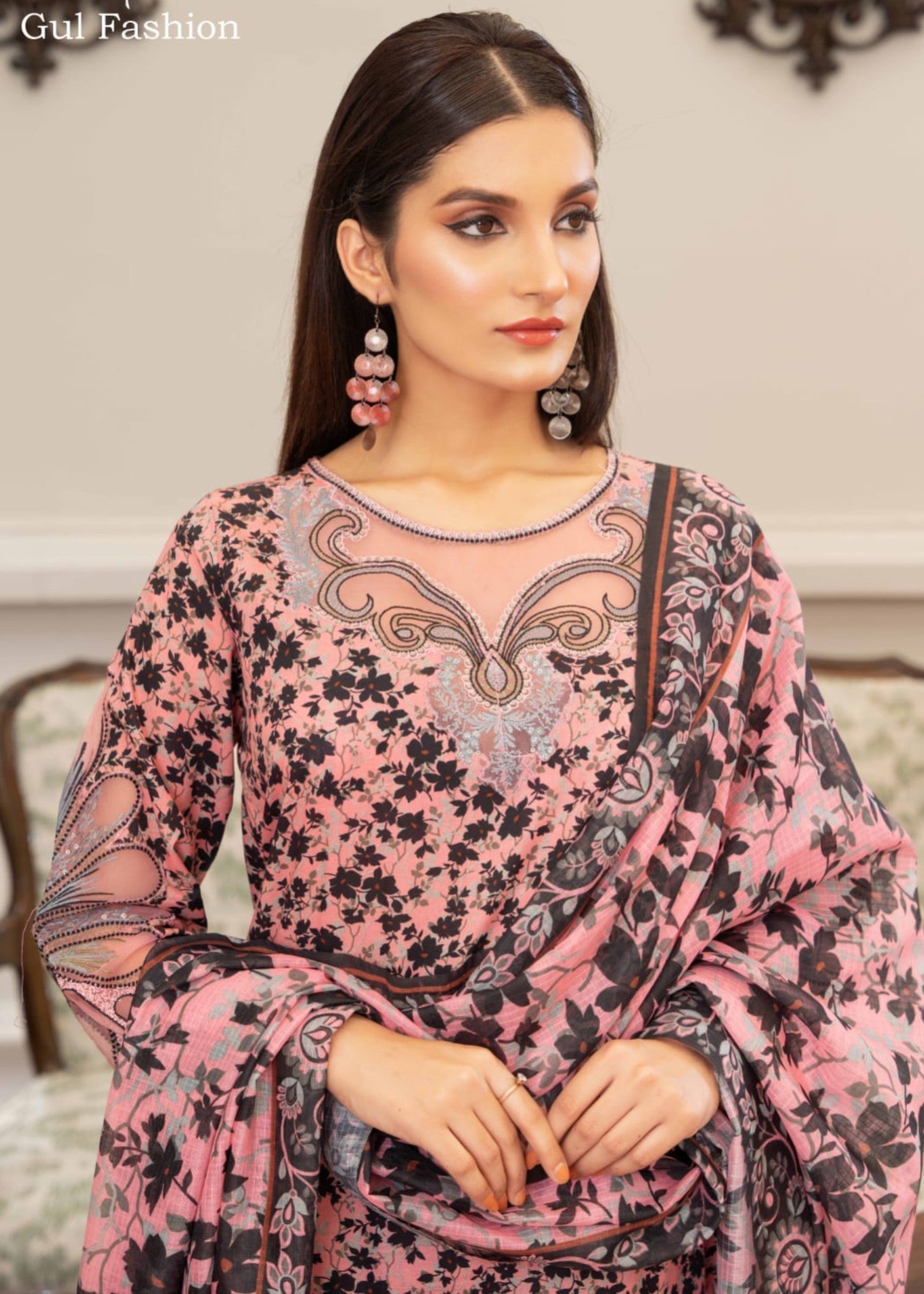Gul Fashion Embroidered Lawn Kurta Set 02 Women 3pcs