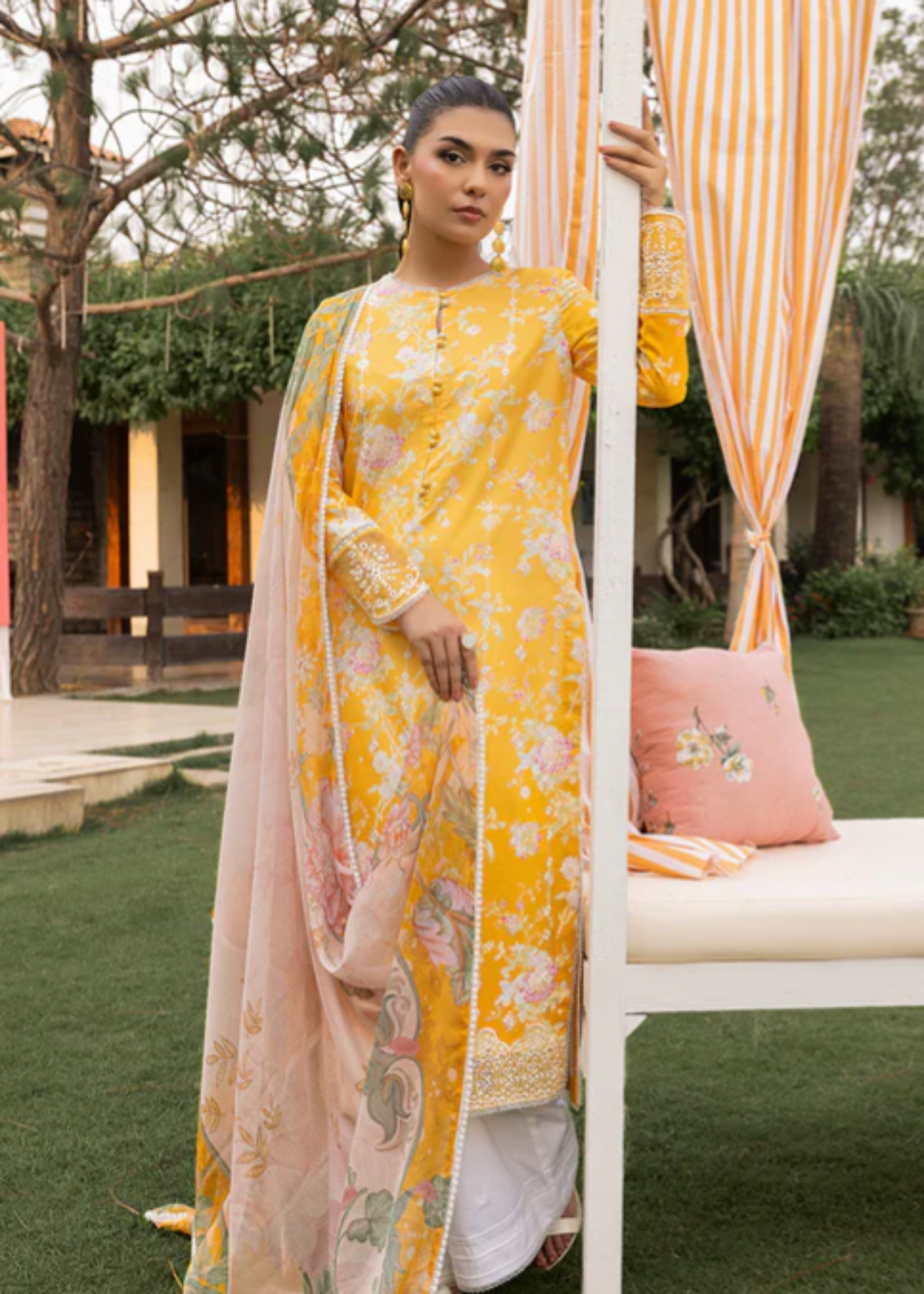 Meeral Luxe Yellow Amber Bloom Women 3pcs