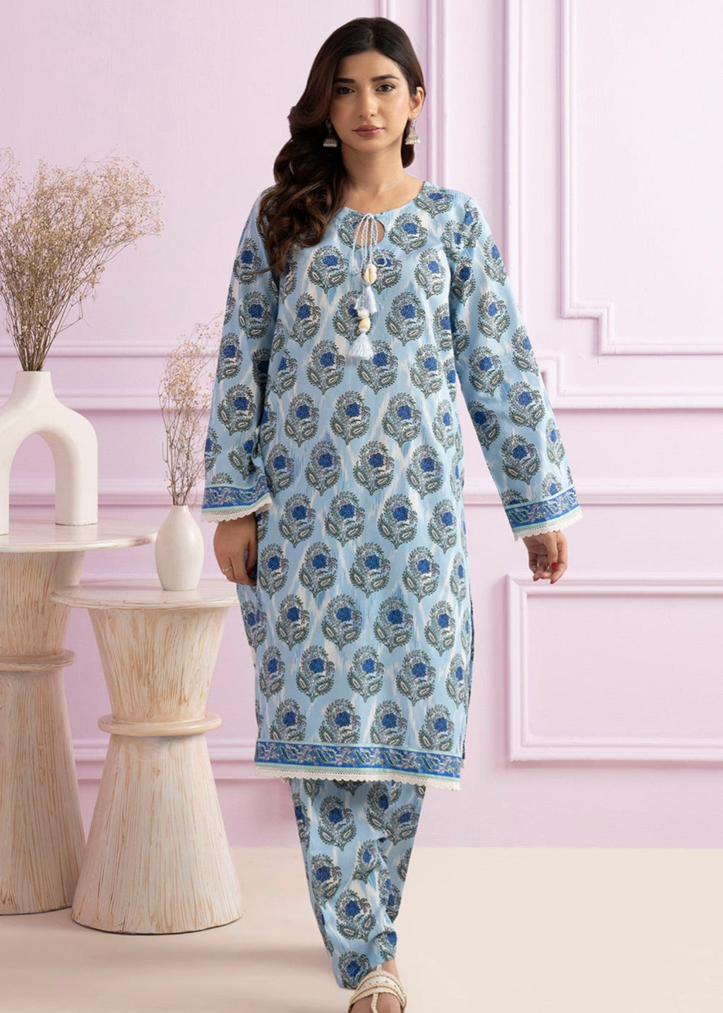 Zellbury WPS2522045 Sky Blue Women 2pcs