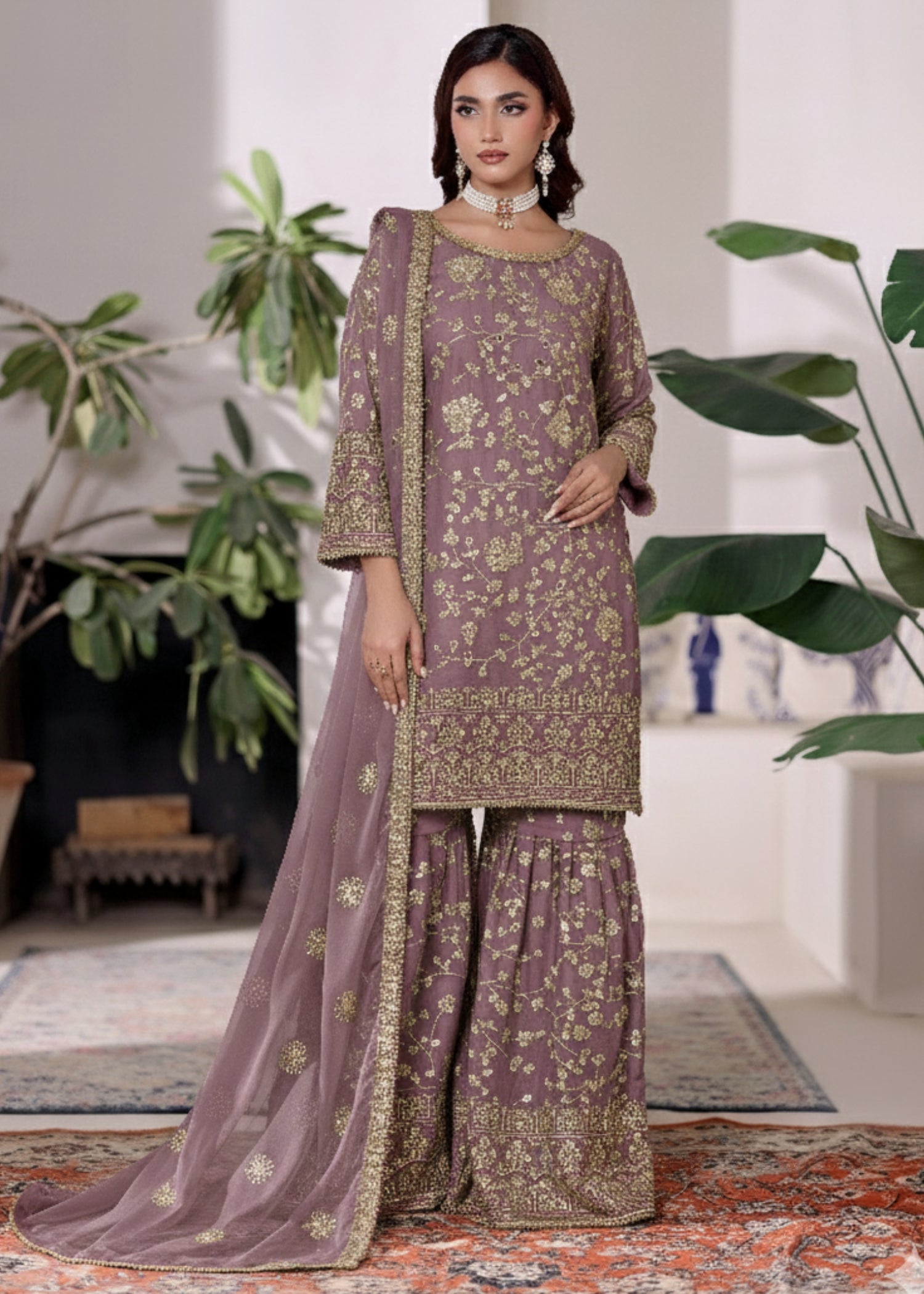 Abaan Zohan Riwaj Lilac Women 3pcs