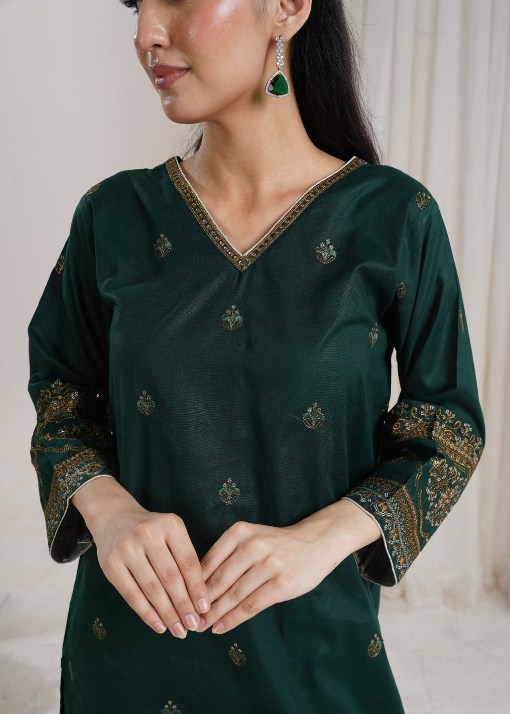 Naqash Midnight Green Women 3pcs