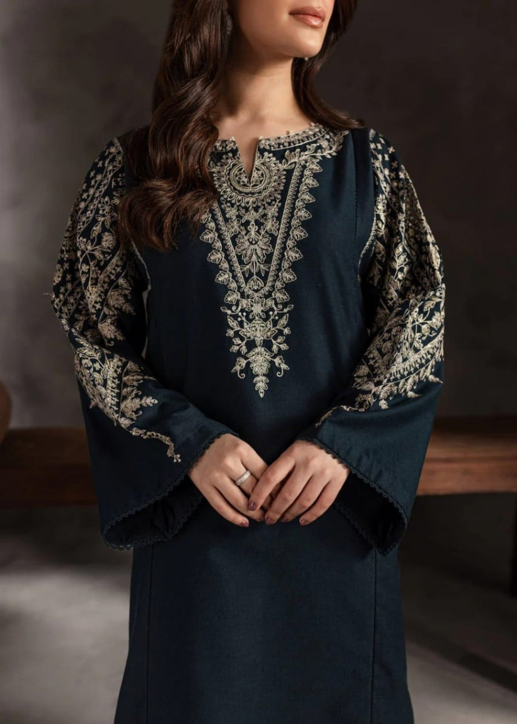 Zeenat & Zoha Navy Blend Women 2pcs