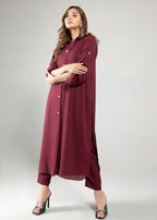 Peach Republic Elegant Buttoned Dress 02 Women 2pcs