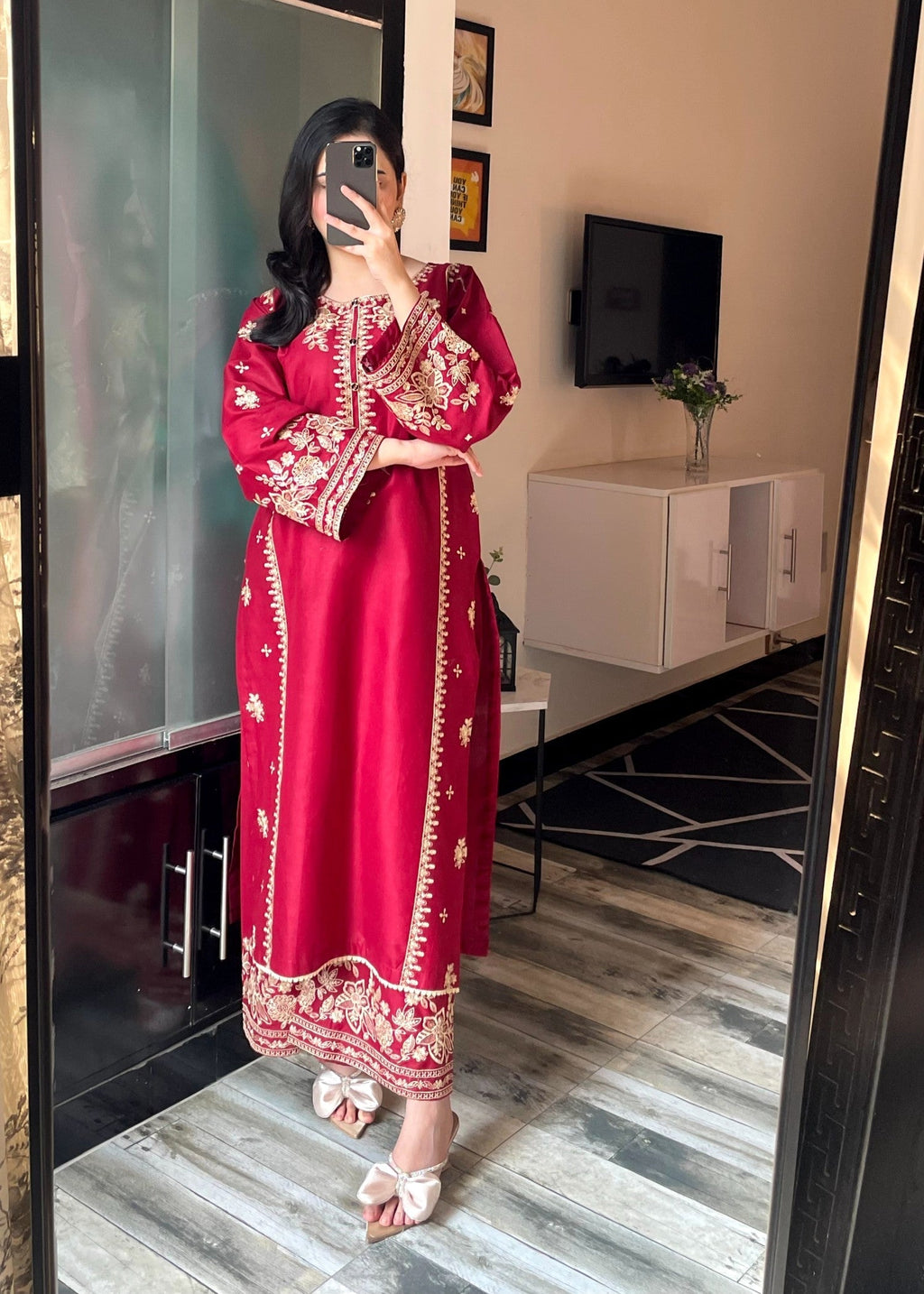 Tehzeeb Libas SAJNI EMBROIDERED Women 2pcs