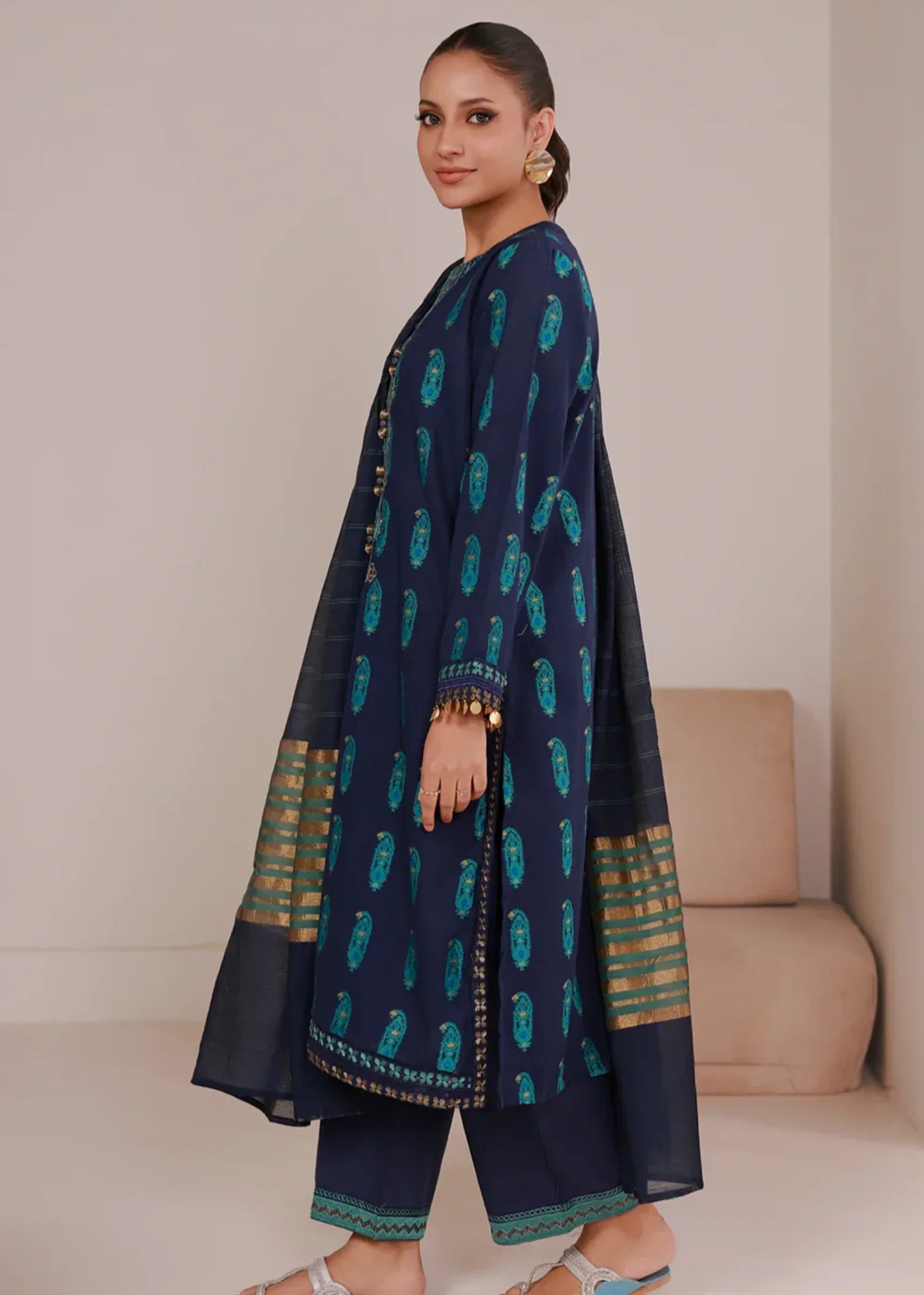 Zellbury WPW2433359 Navy Blue Women 3pcs