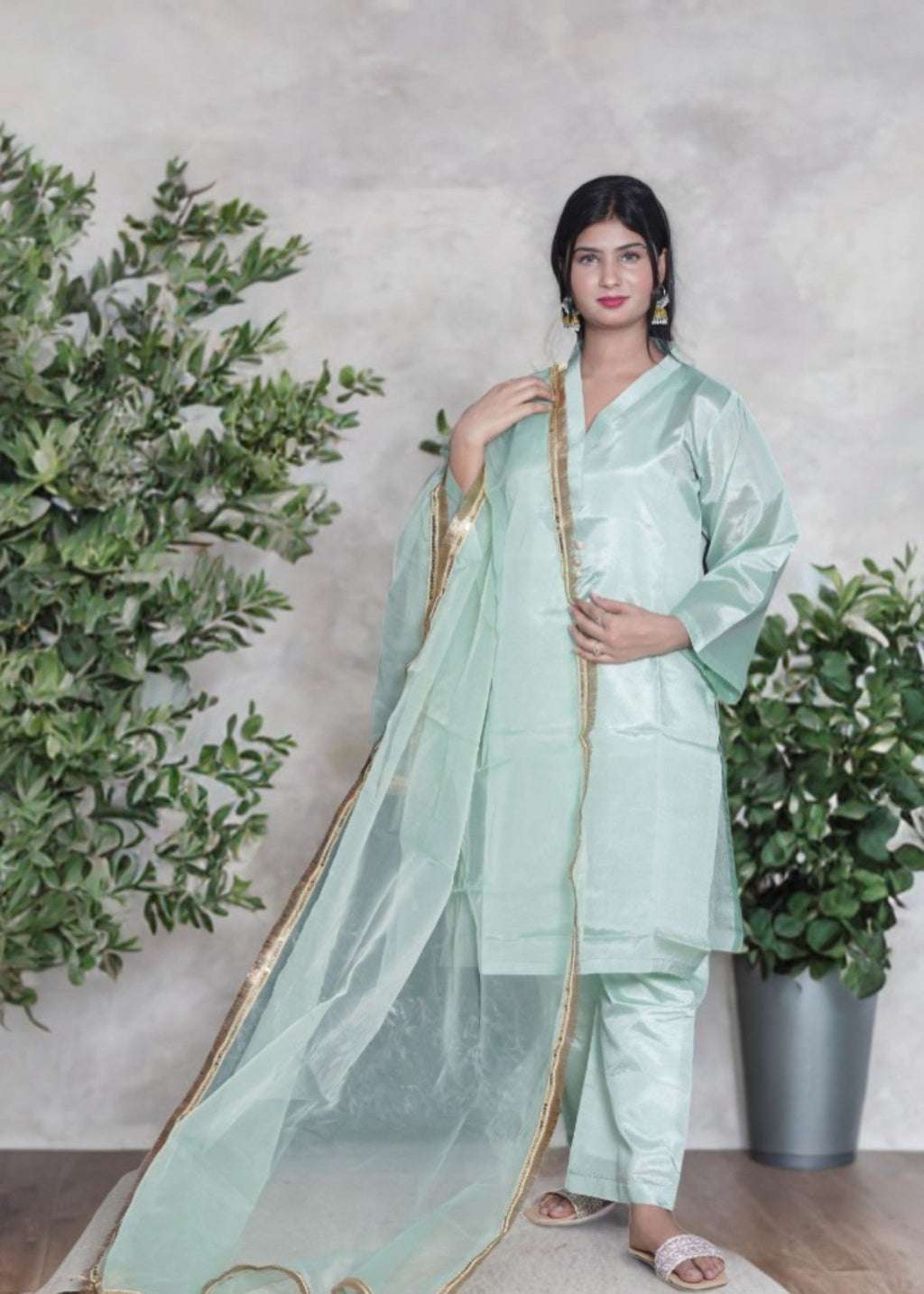 Zamnah Mint Elegance Women 3pcs