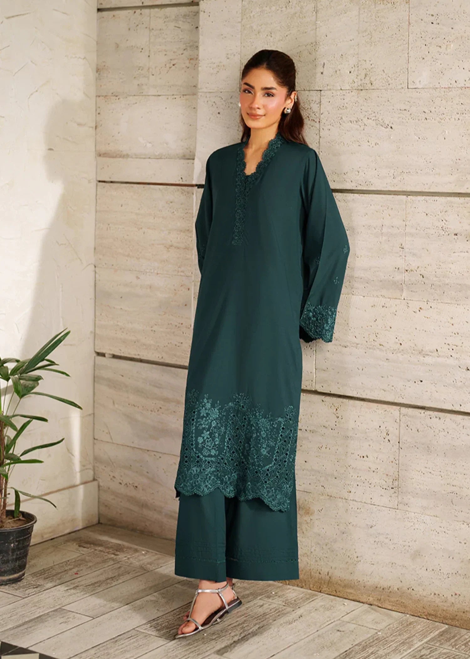 Azure Frozen Fern Women 2pcs