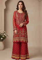 Diara Couture ZEENAT US 595 RED Women 3pcs