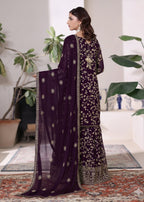 Abaan Zohan Riwaj Purple Women 3pcs