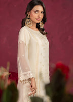 Four Season Boutique ZOBIA GHARARA CREAM Women 3pcs