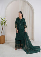 Naqash Midnight Green Women 3pcs