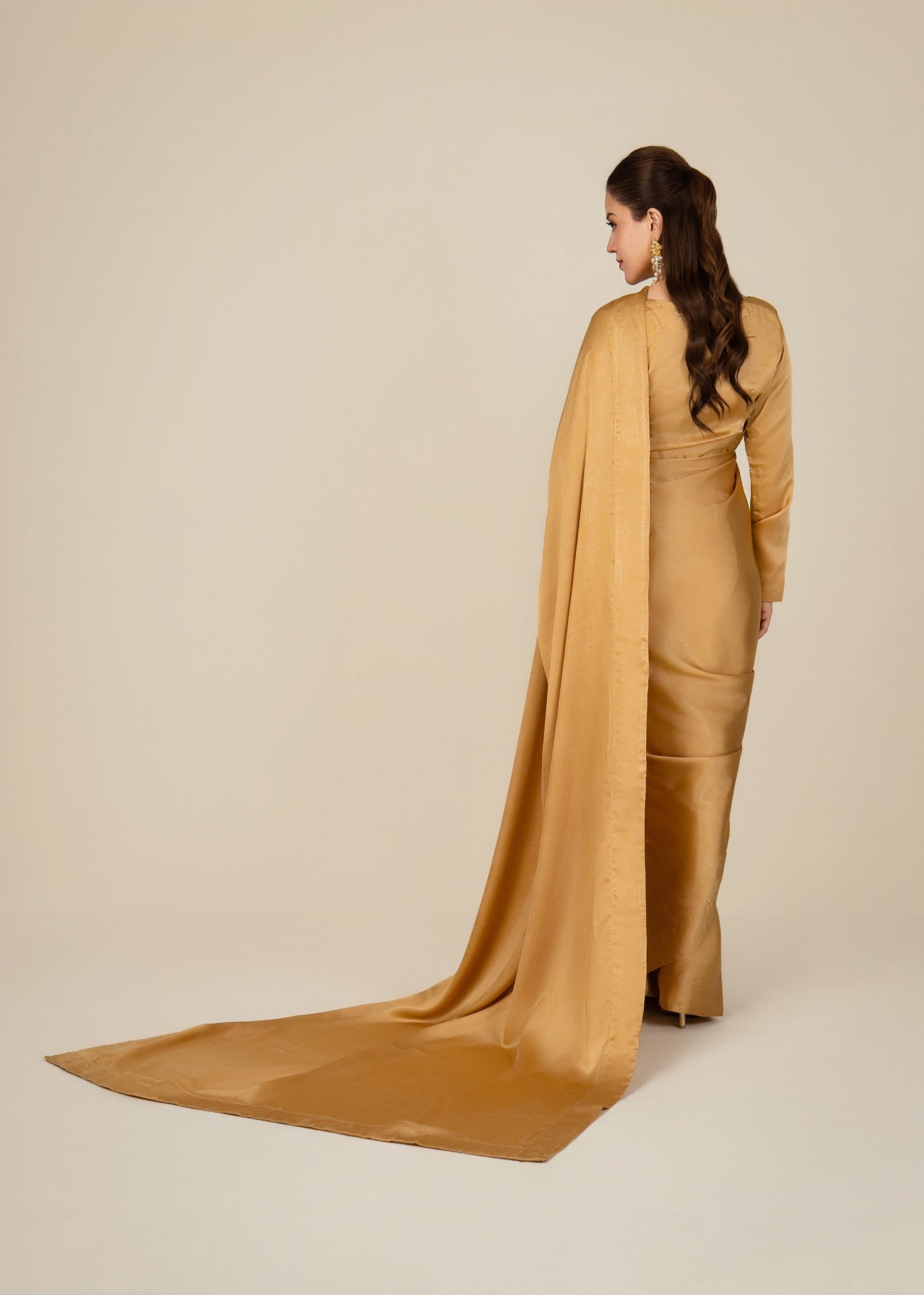Culaccino Saree Studio Dusk Gold Women 2pcs