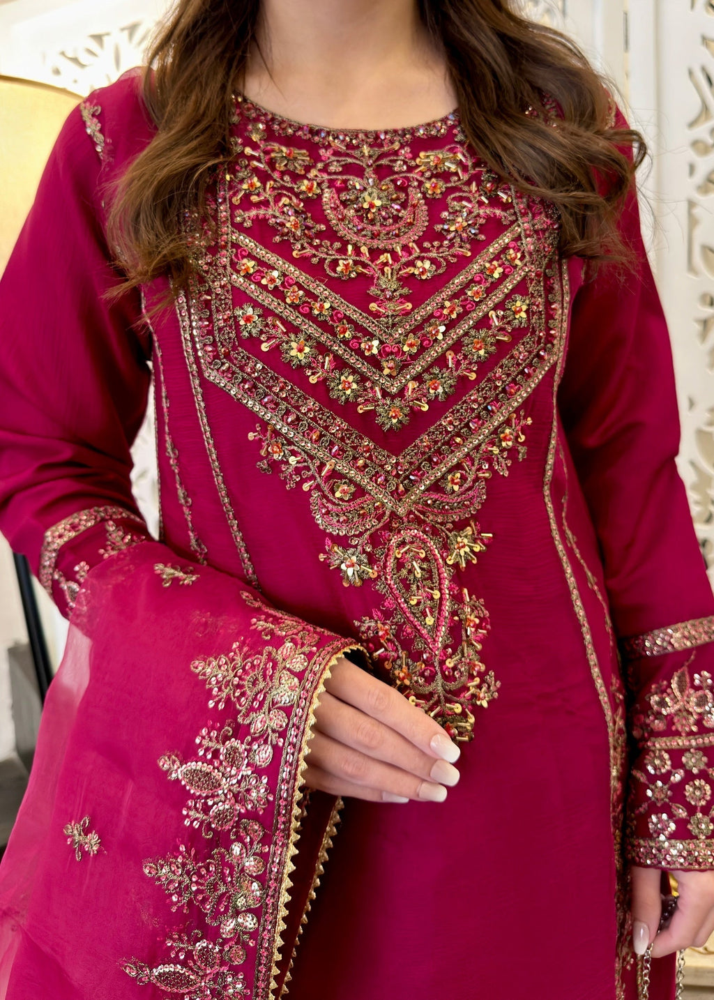 Laal Clothing Raspberry Women 3pcs