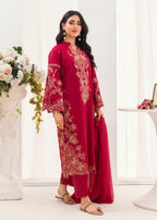 Sahibas By Mirza Elara Maroon Women 3pcs