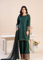 Zeenat & Zoha B GREEN Festive Women 3pcs