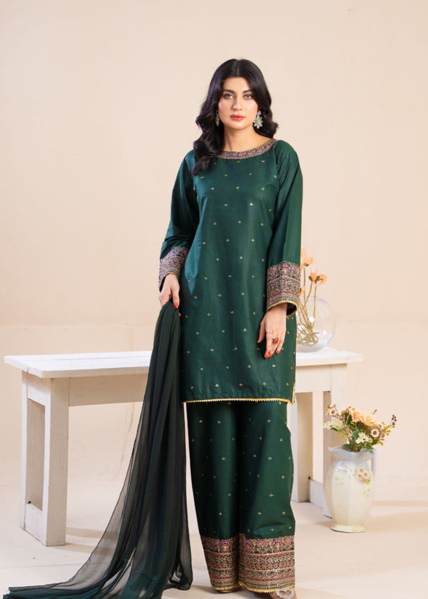 Zeenat & Zoha B GREEN Festive Women 3pcs