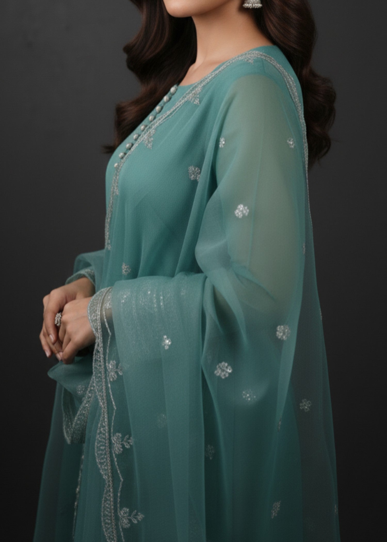 Pehnawa By Bin Akram’s Spring Bloom | Chiffon Maxi Women 3pcs