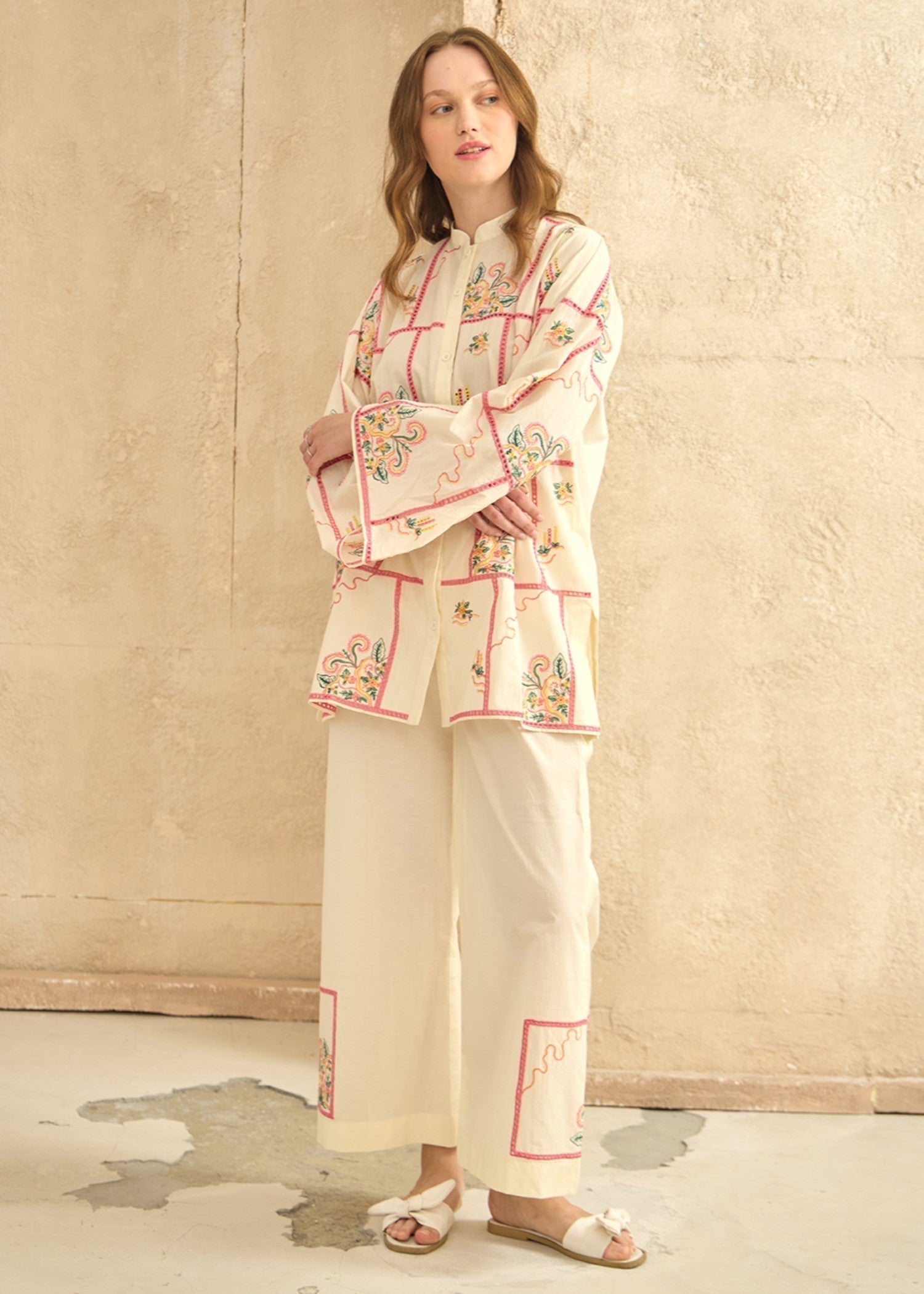 Kiara Suria – Embroidered Co ords Set Women 2pcs