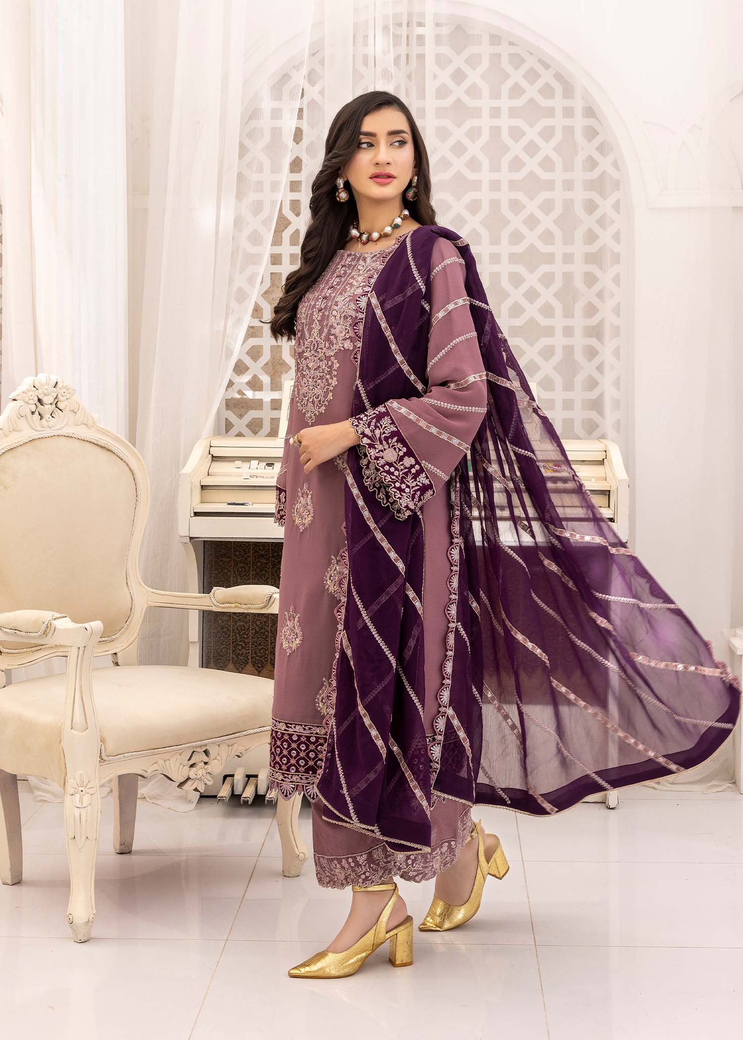 Kanwal Zainab DUSTY MAUVE Women 3pcs