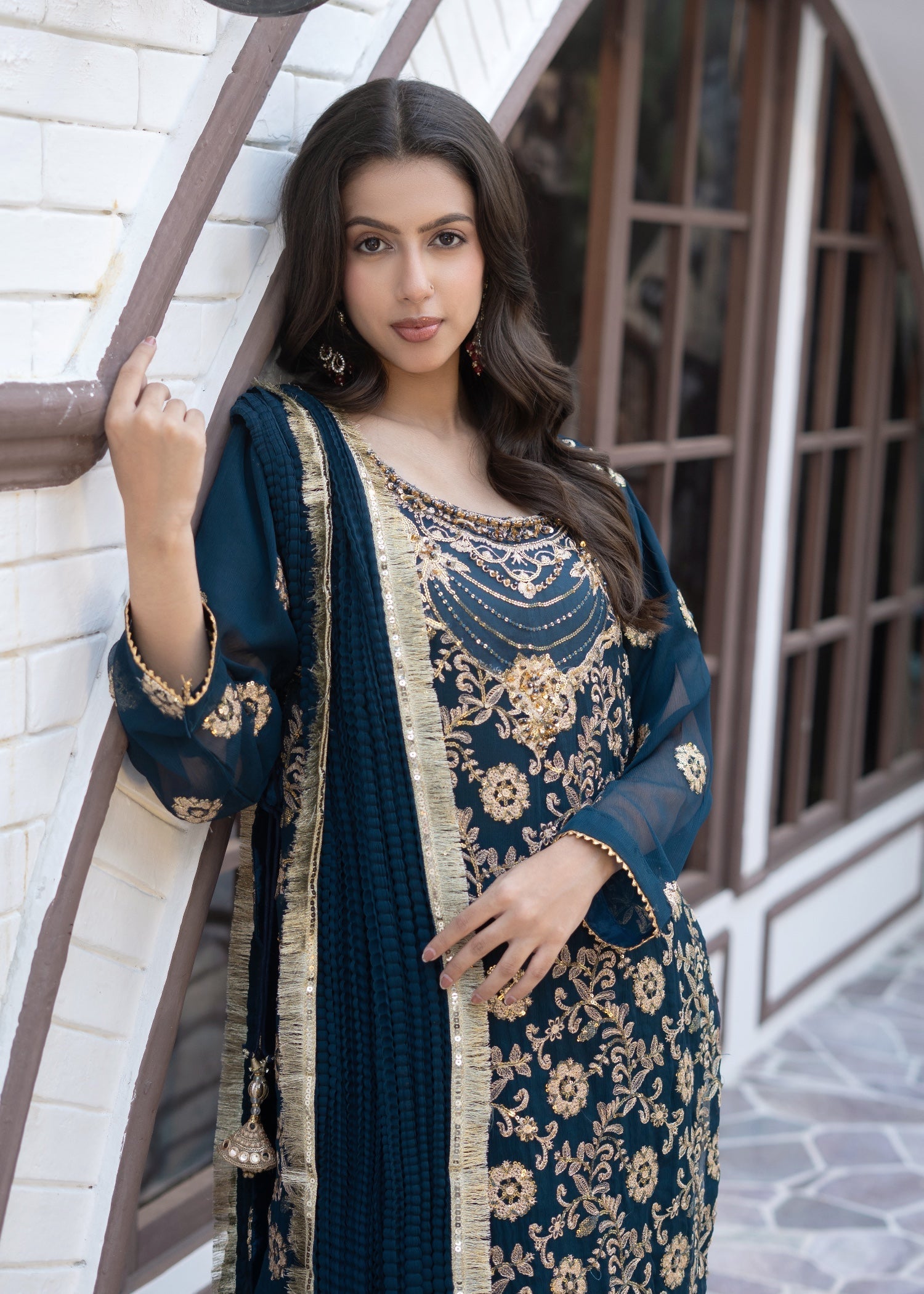 Suits By Sadia Crush style Teal Women 3pcs