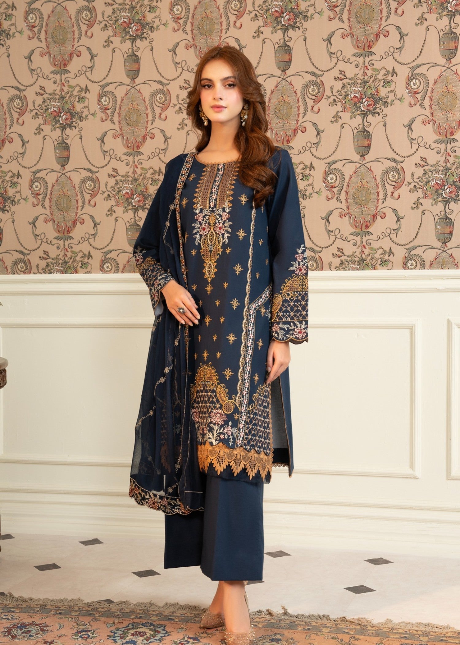 Maisa By Seven Star Luxury Embroidered | CLE 0202 Women 3pcs