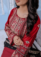 Shehroz Fashion Garnet Grace Embroidery suit Women 3pcs