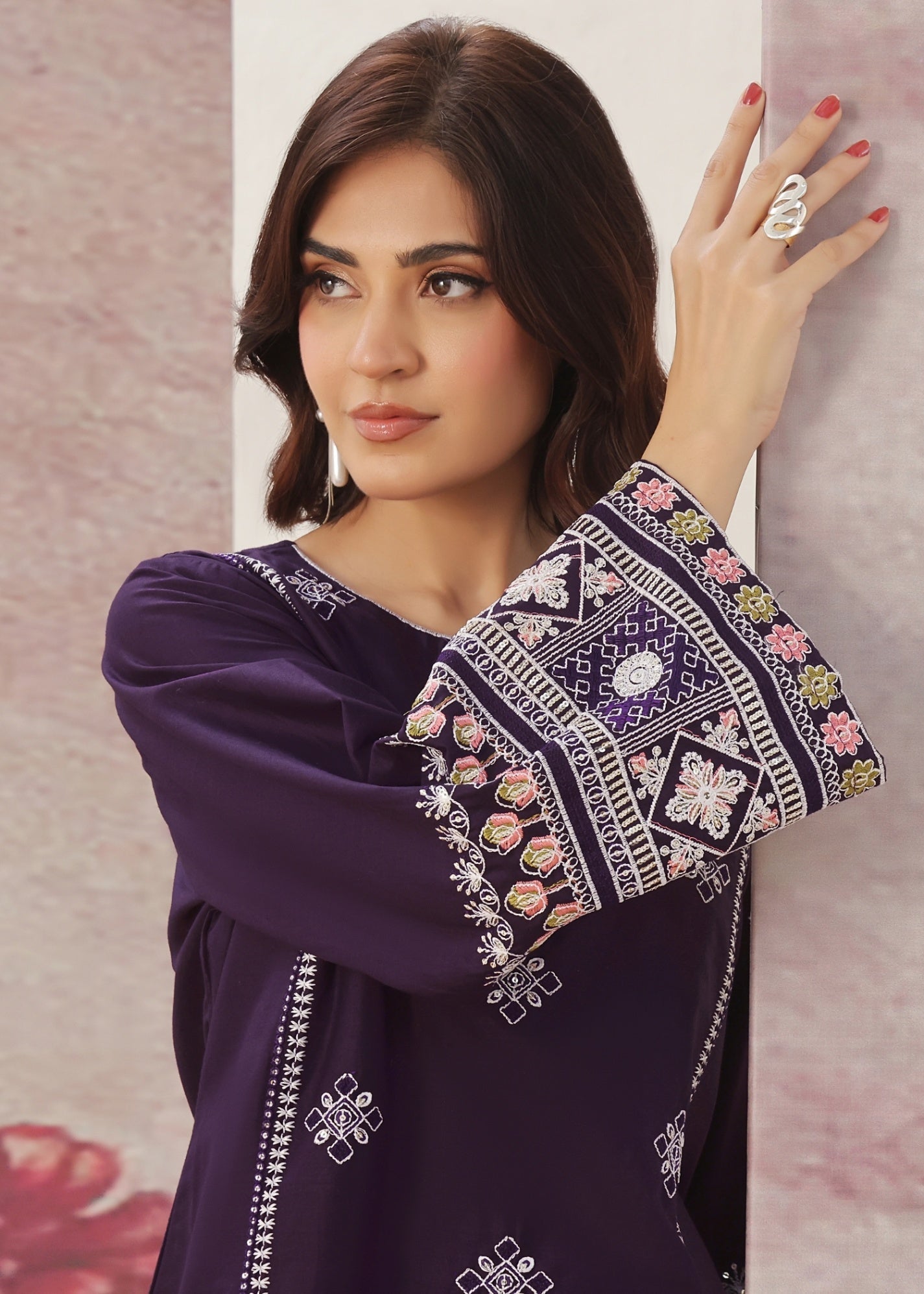Ayra Pret Jugni Dark Purple Women 2pcs