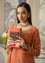 Maira Fashion Rust Orange Sharara Women 4pcs