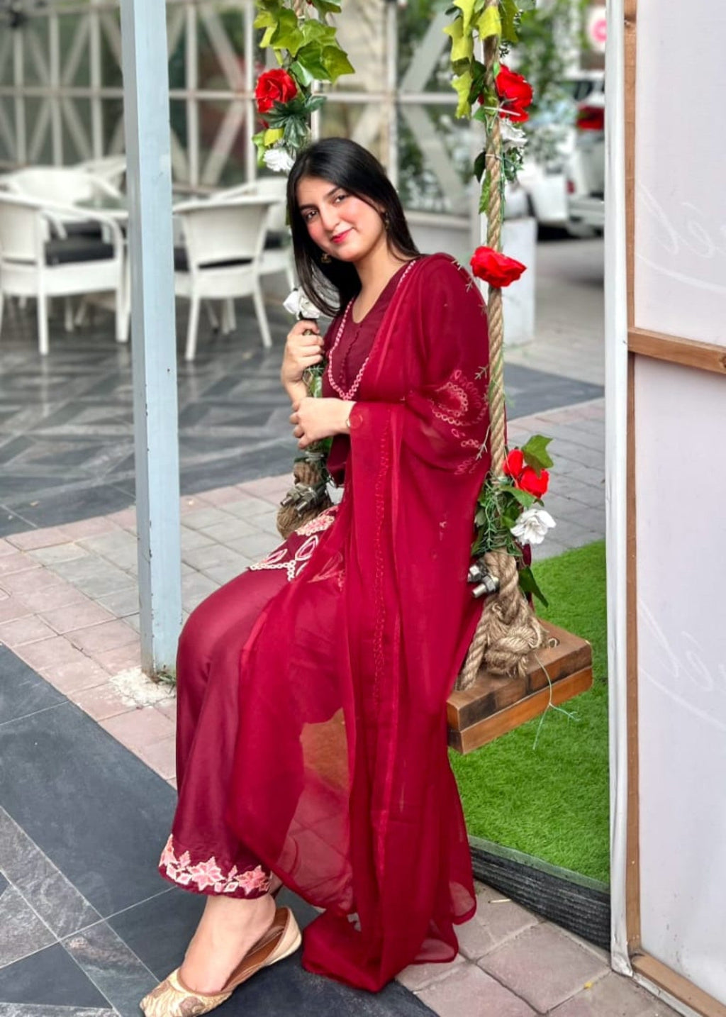 Tawakal Closet MEHAK MAROOON Women 3pcs