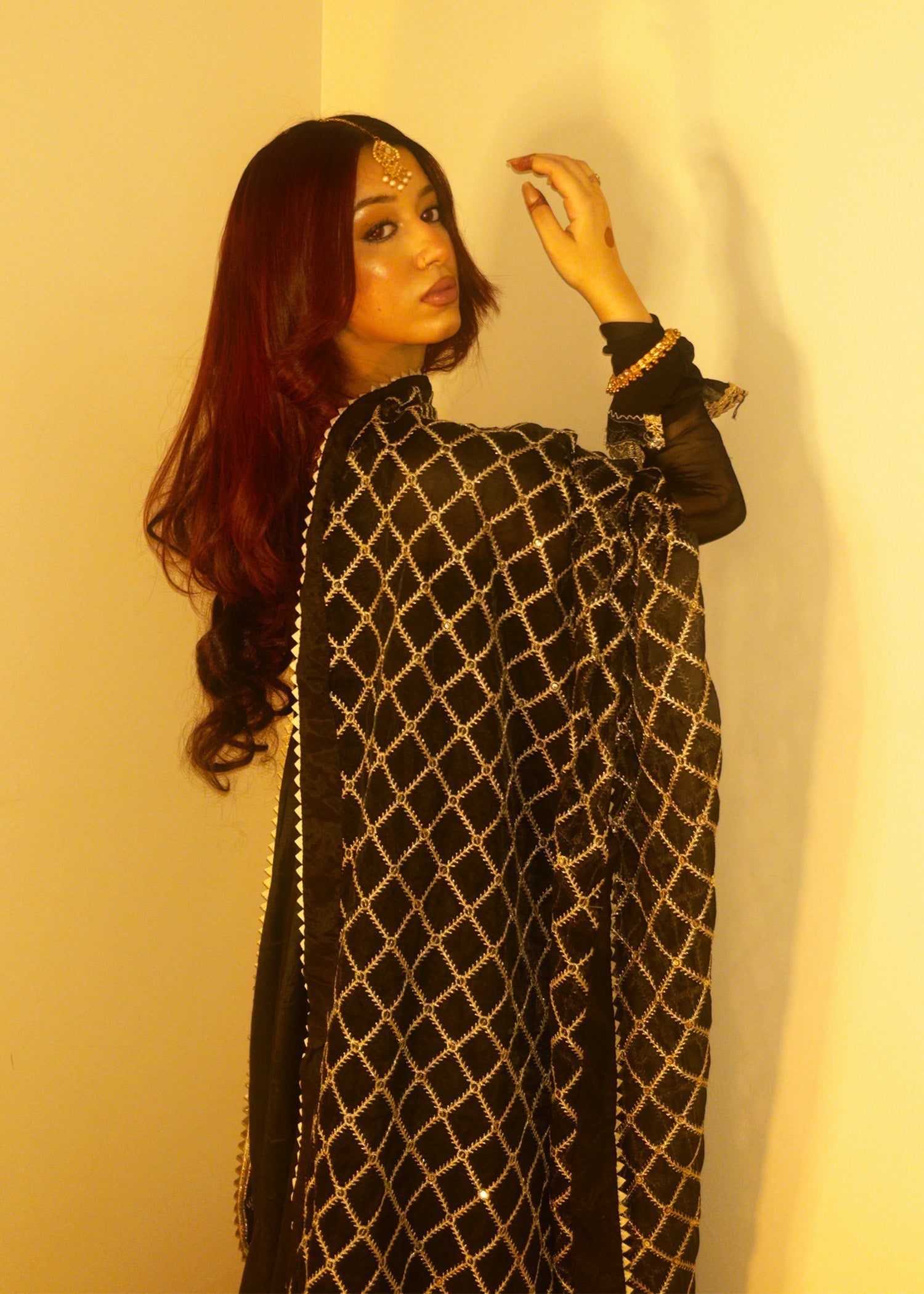 Rang-e-Haya Shama (Black) Women 3pcs