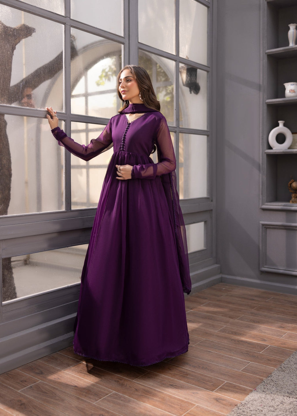 Alyssa Purple maxi ALM01 Women 3pcs