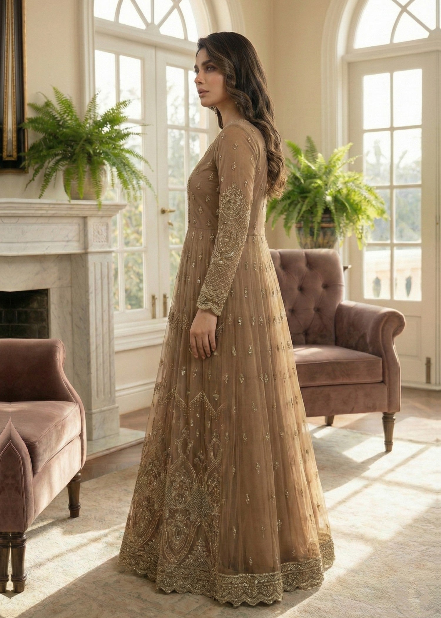 Diara Couture KAIRA US 552 BROWN Women 3pcs