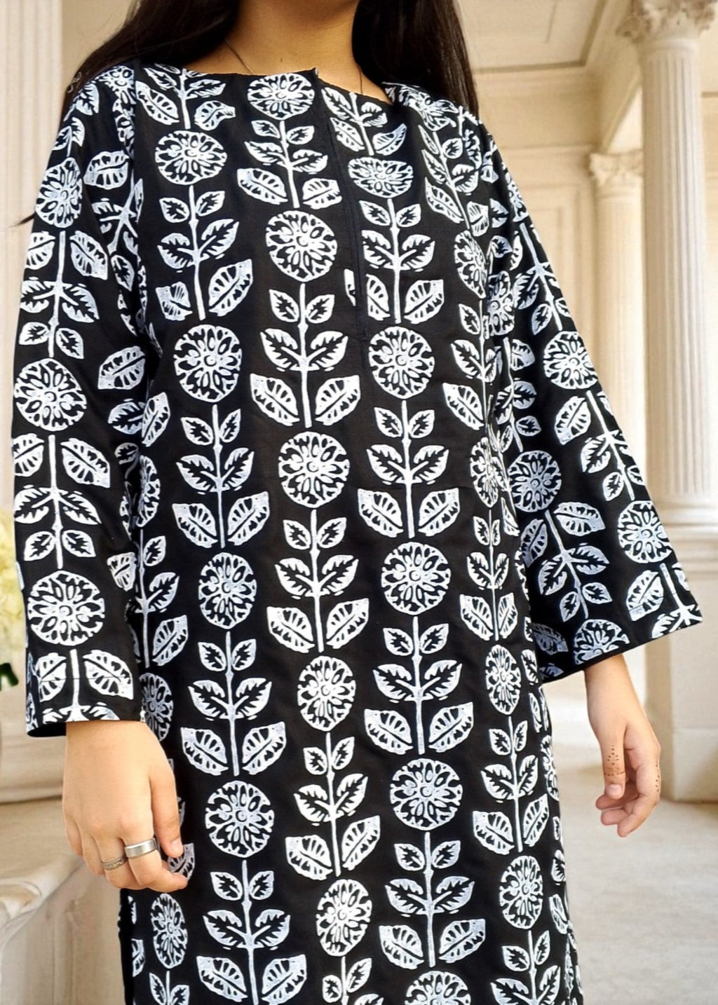 Gulposh Muskan (Printed ) Black Women 2pcs