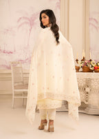 Four Season Boutique MEHAK CHIFFON CREAM Women 3pcs