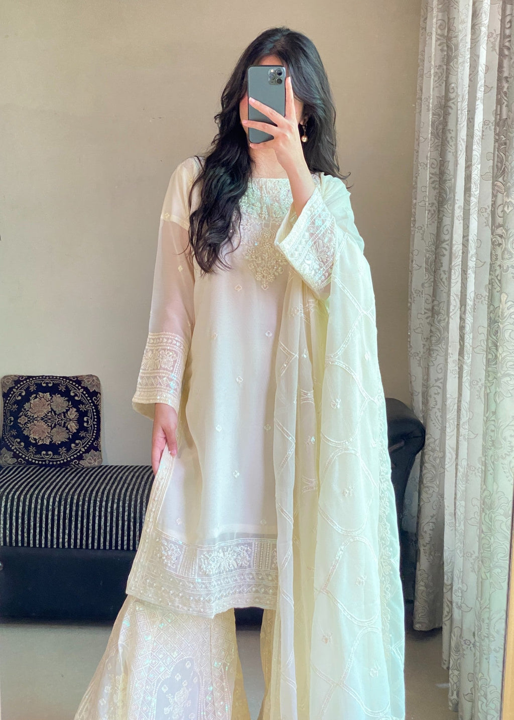 Four Season Boutique AABROOH CREAM WHITE Women 3pcs