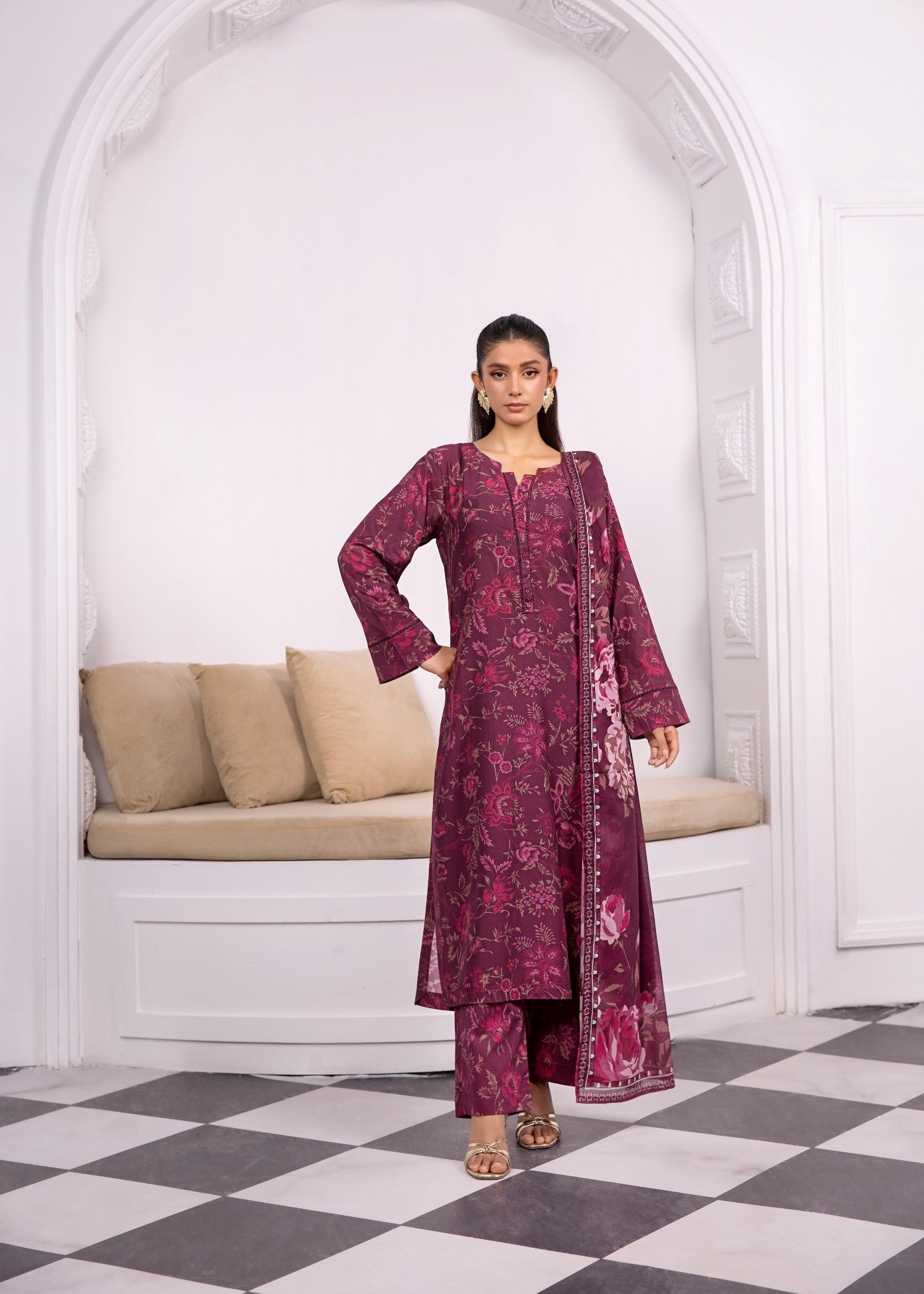Bin Tayyab (BT006370 MGT 07) Women 3pcs