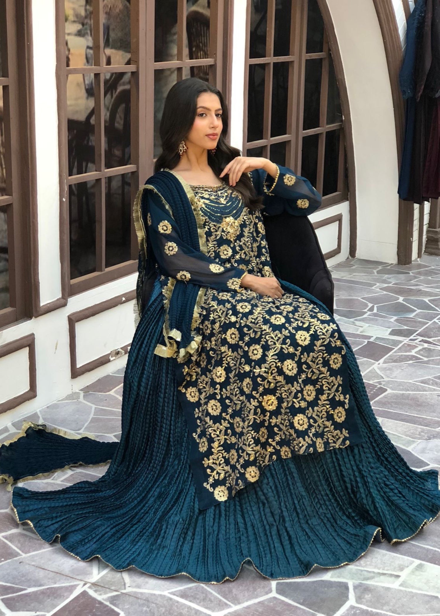 Suits By Sadia Crush style Teal Women 3pcs