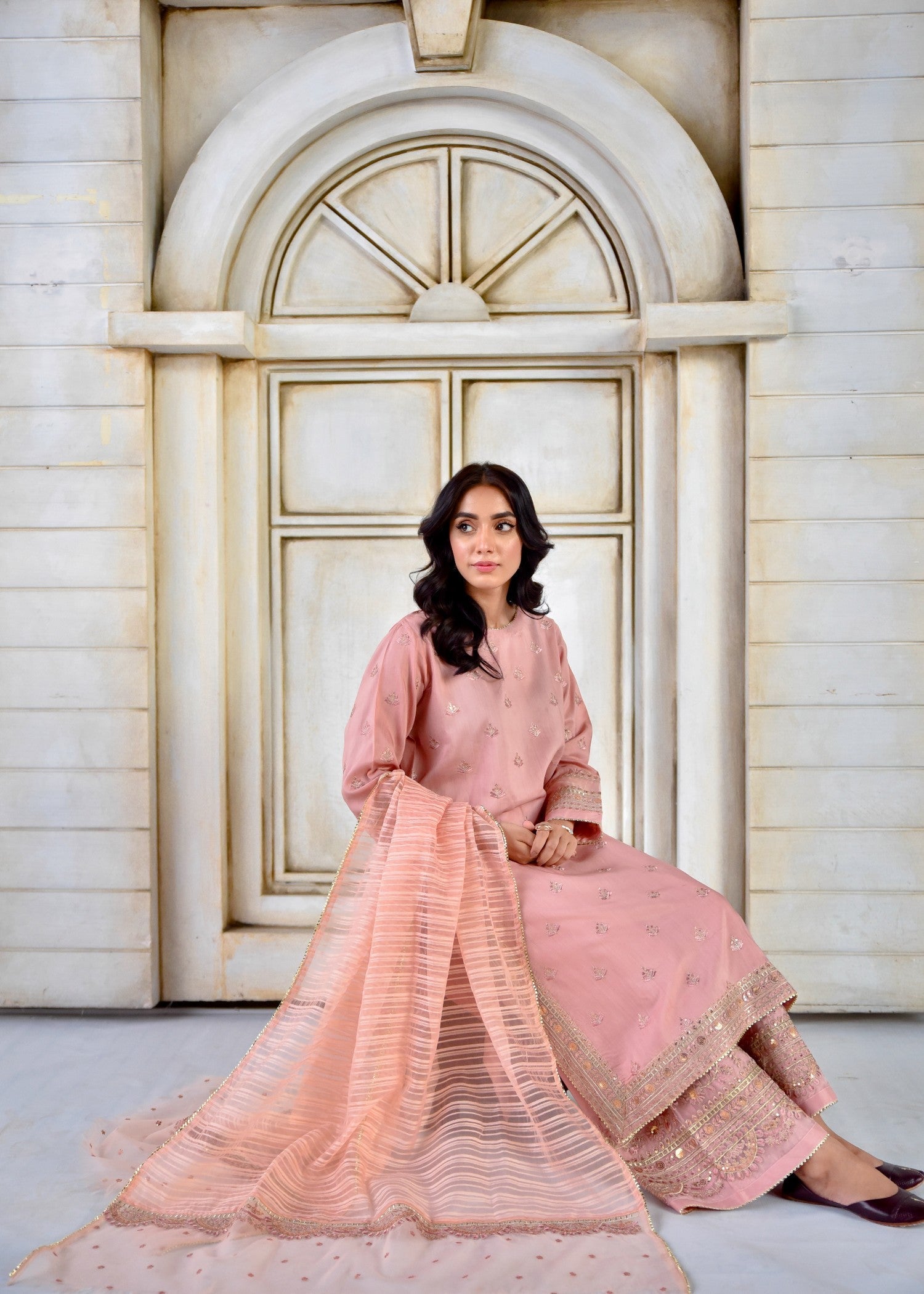 Maharani Official Rosy Vintage Suit Women 3pcs